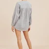 MIRA SHIRT - BLUE GINGHAM