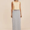 MIRA SKIRT - BLUE GINGHAM