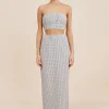 MIRA SKIRT - BLUE GINGHAM