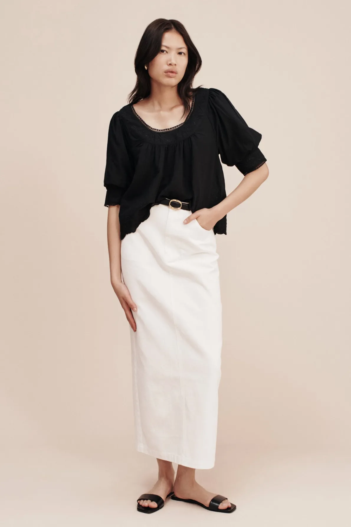 MYLAH TOP - BLACK