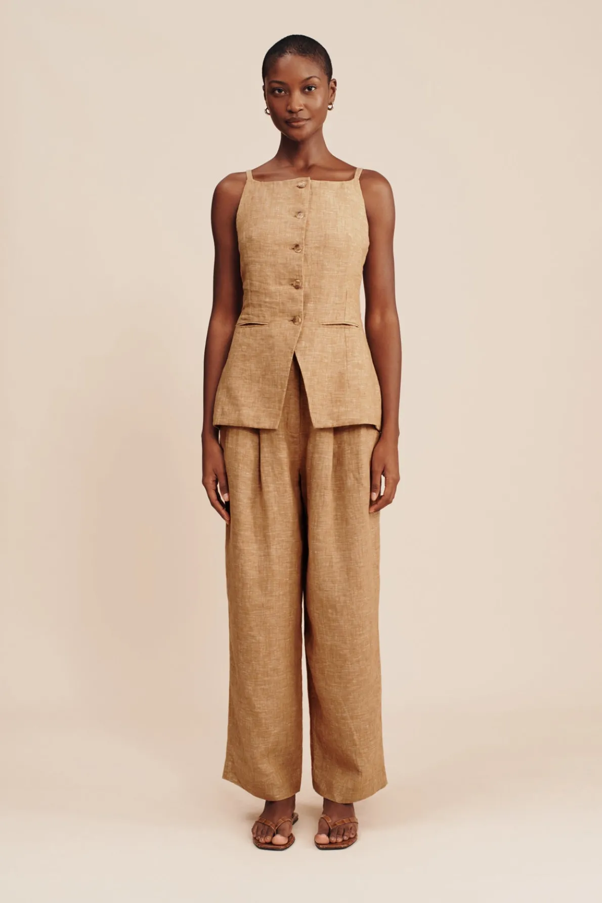 NANCY TROUSER - WALNUT