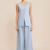 PARKER TROUSER - SILVER BLUE