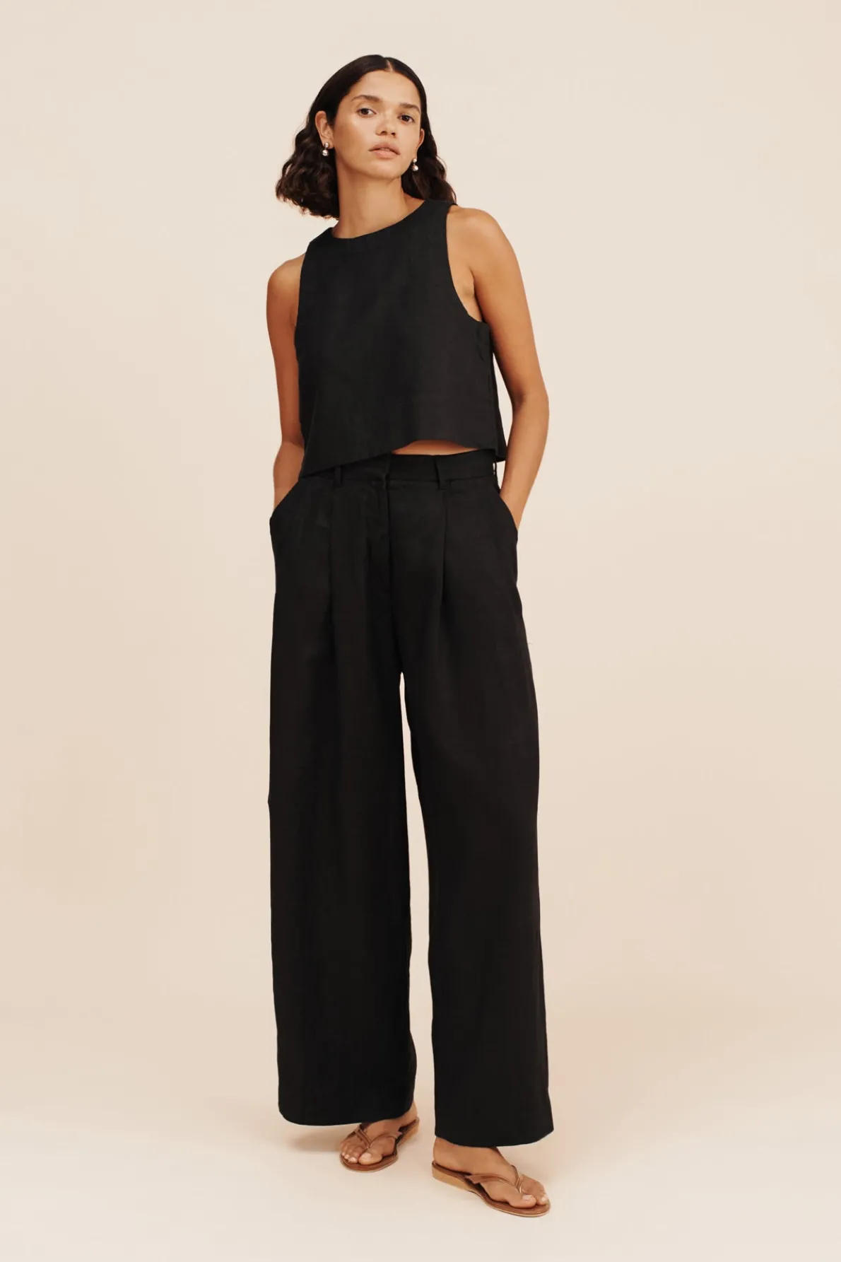 POPPY TOP - BLACK