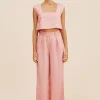 PRESLEY TROUSER - PINK SALT