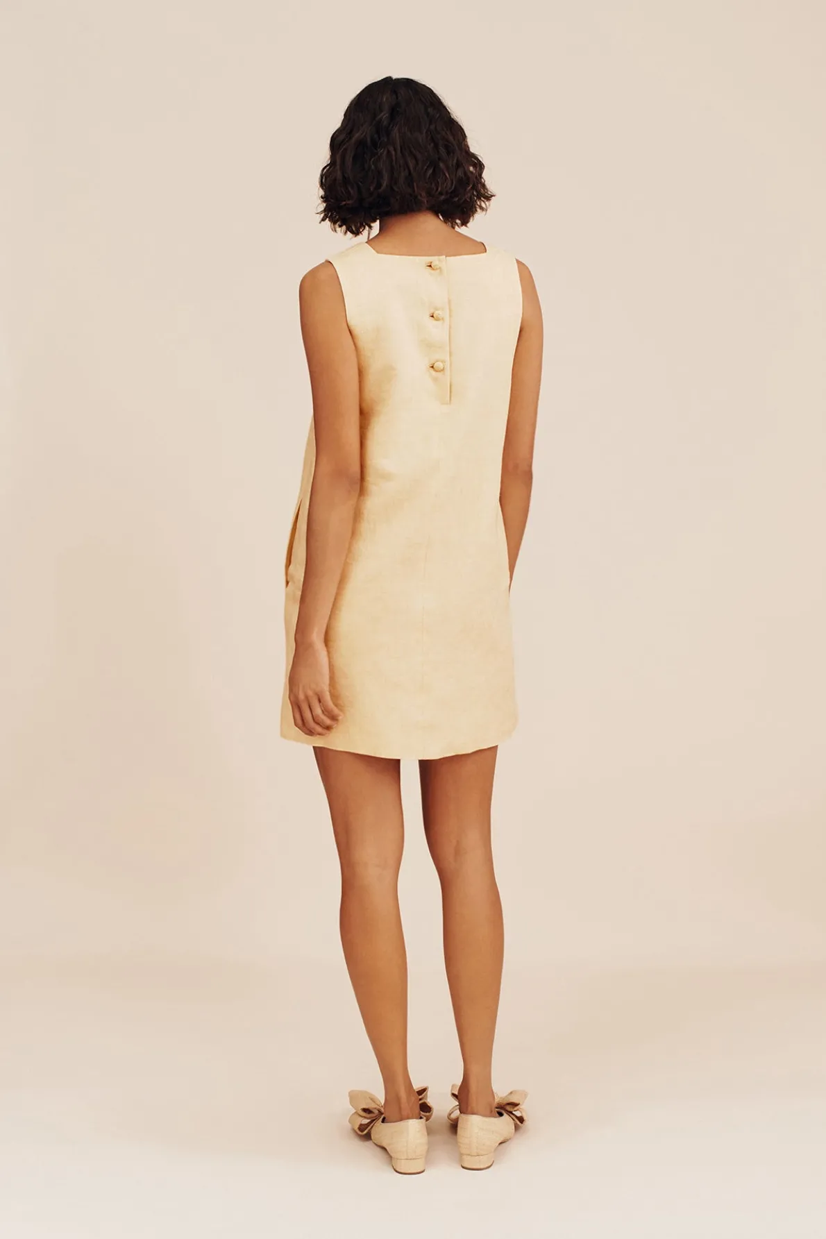 RIO SHIFT DRESS - DUSTY CITRON