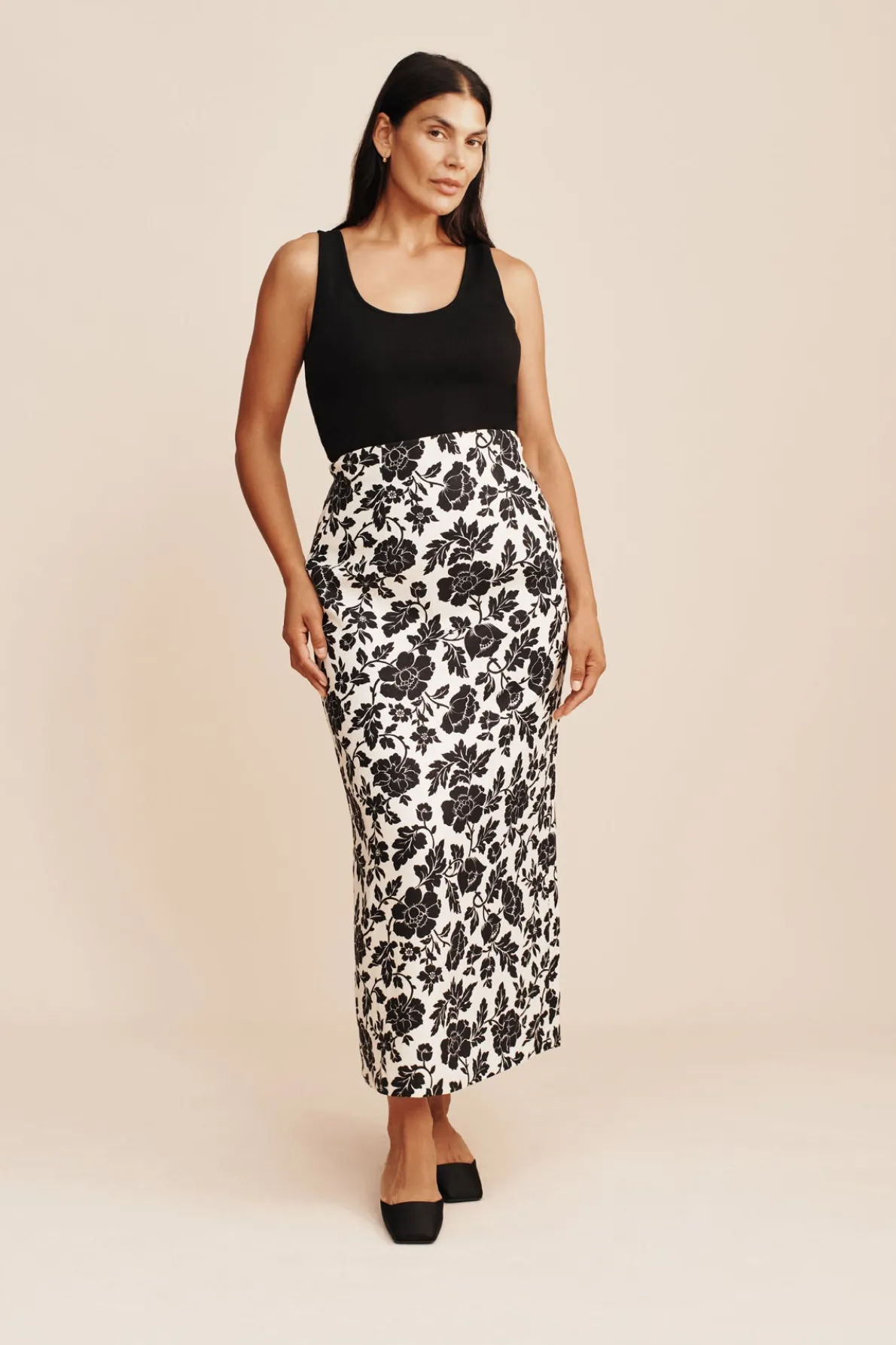 ROMEO SKIRT - NOIR BLOOM