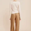 ROMY WRAP TOP - CREAM