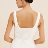 SKYLA COLUMN DRESS - IVORY