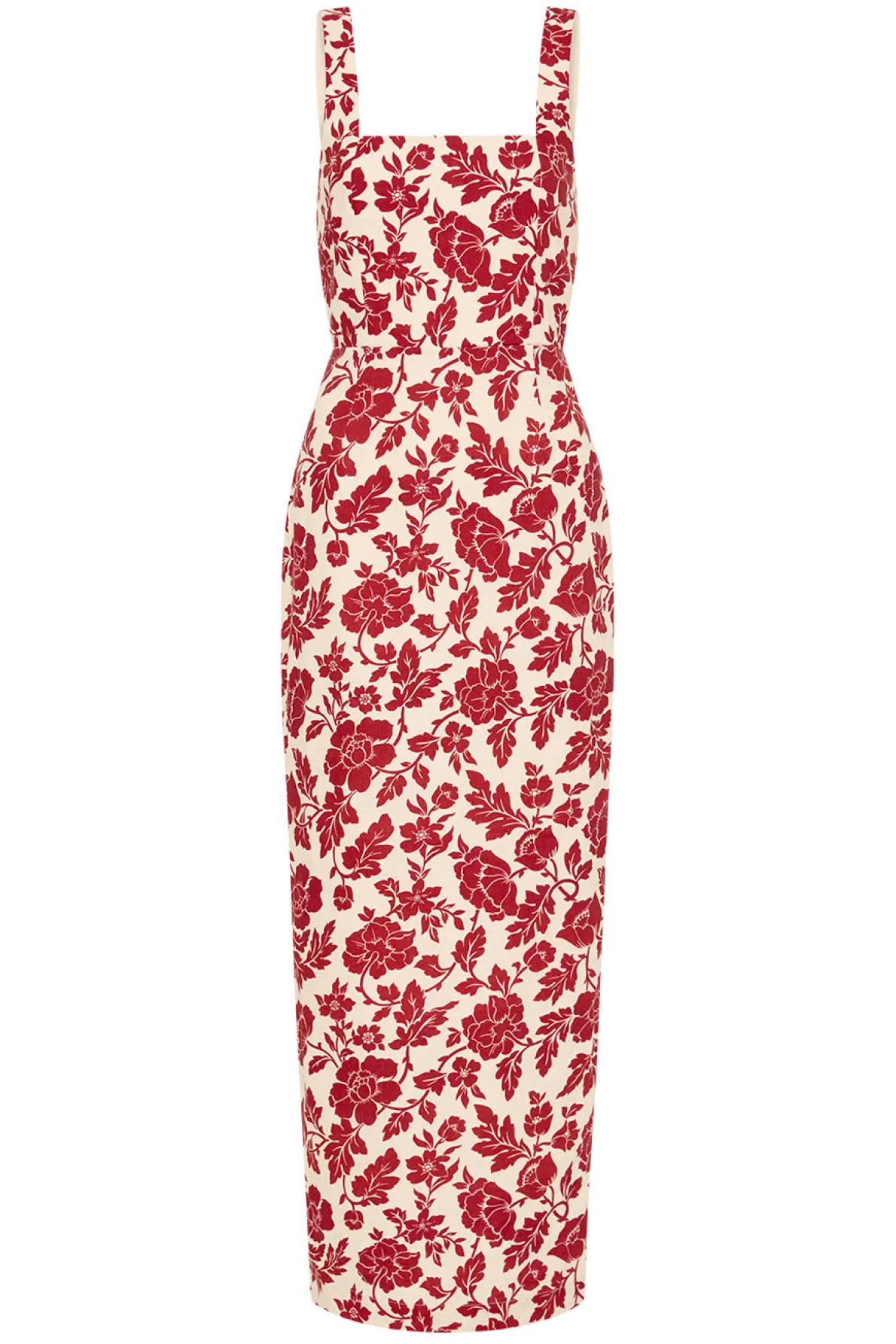 SKYLA COLUMN DRESS - SCARLET BLOOM