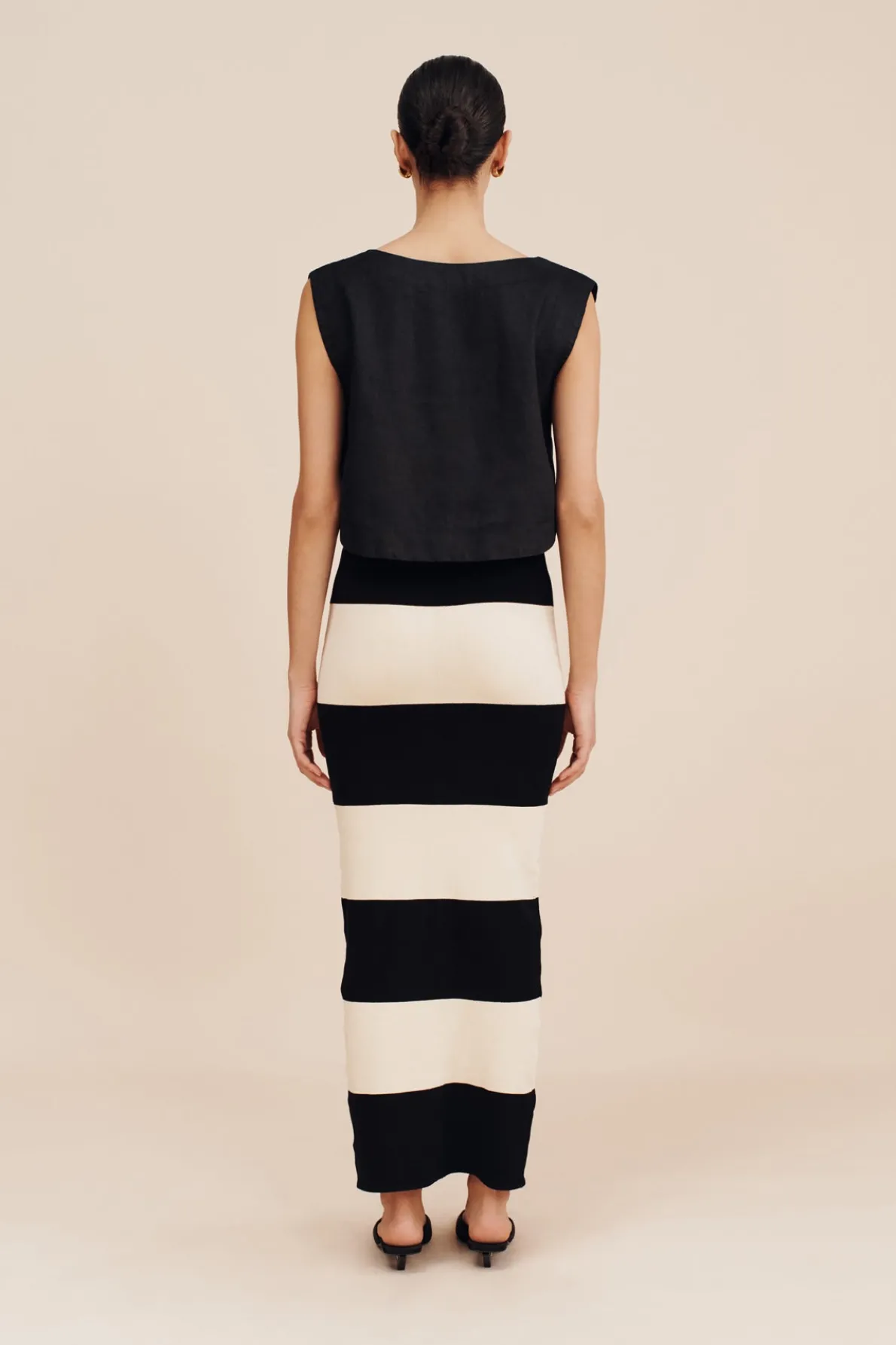 THEO SKIRT - BLACK STRIPE