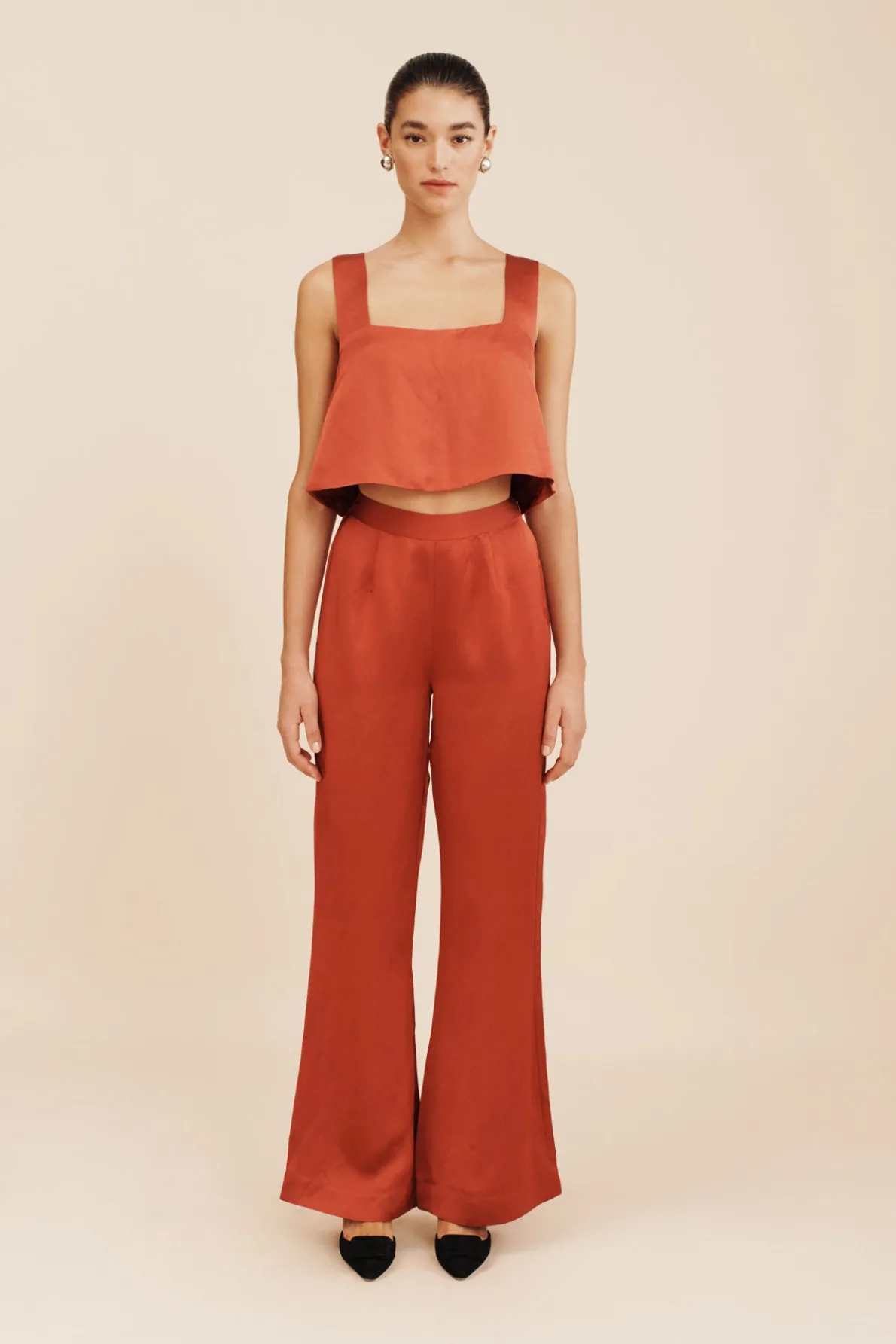 TIA TROUSER - REDWOOD