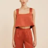 TIA TROUSER - REDWOOD