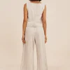 VIVIAN PANT - BEIGE STRIPE