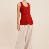 VIVIAN PANT - BEIGE STRIPE